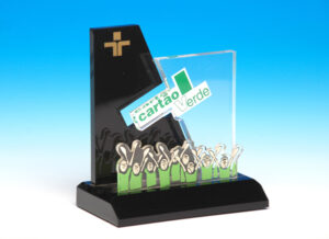 Troféu em acrílico personalizado — modelo 39 | Falcão Brindes