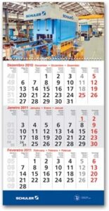 Calendário personalizado — modelo 4 | Falcão Brindes